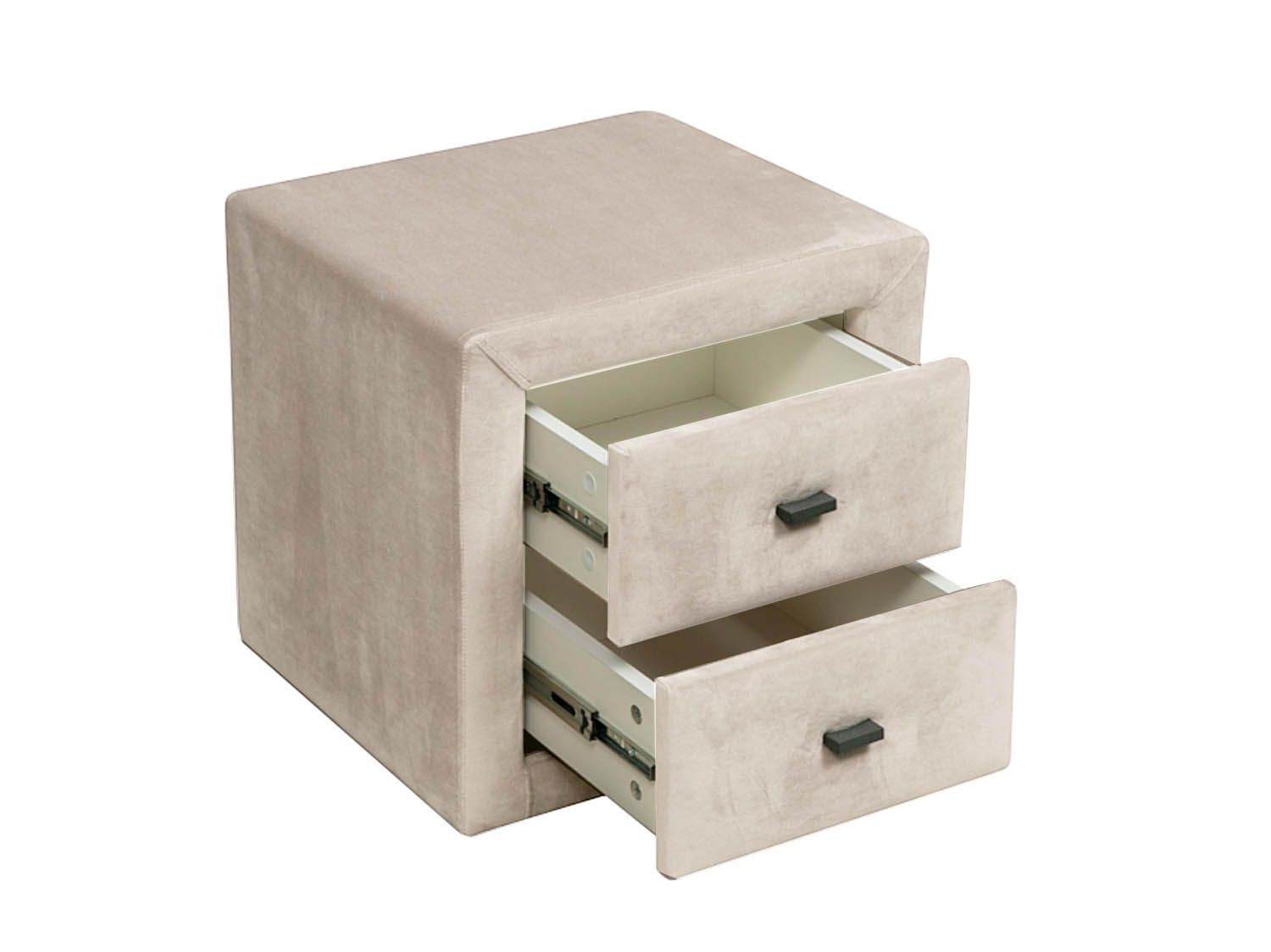 06.34-01 тумба прикроватная Гамма велюр крем