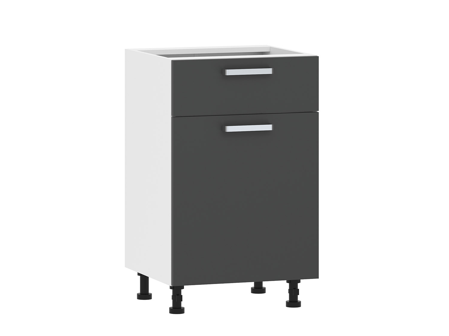 Борги 100.08 500 тумба кухонная / Белый/Антрацит