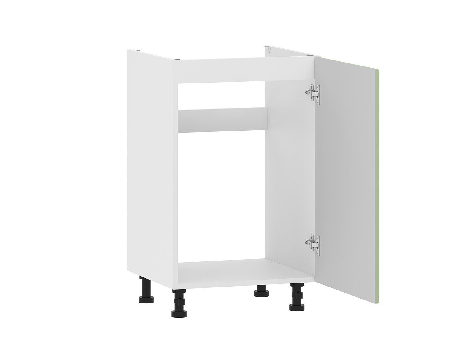 Вокс 100.03 тумба под мойку (500) Белый / Фисташка