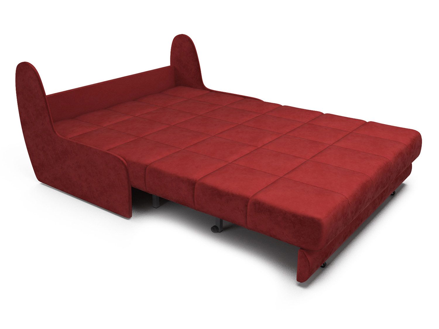 Диван Аккордеон Барон №2 бархат красный  STAR VELVET 3 DARK RED