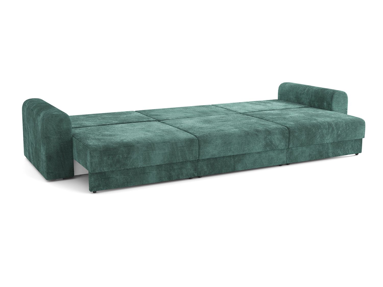 Диван - кровать Конго 3S (3 секции) велюр цилиум форест/крем