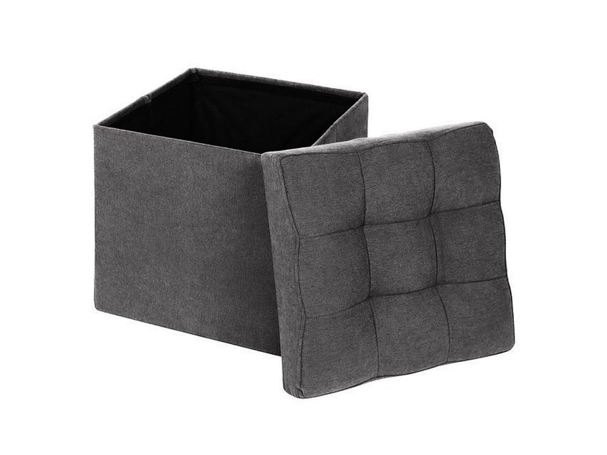 Пуф складной велюр Графит