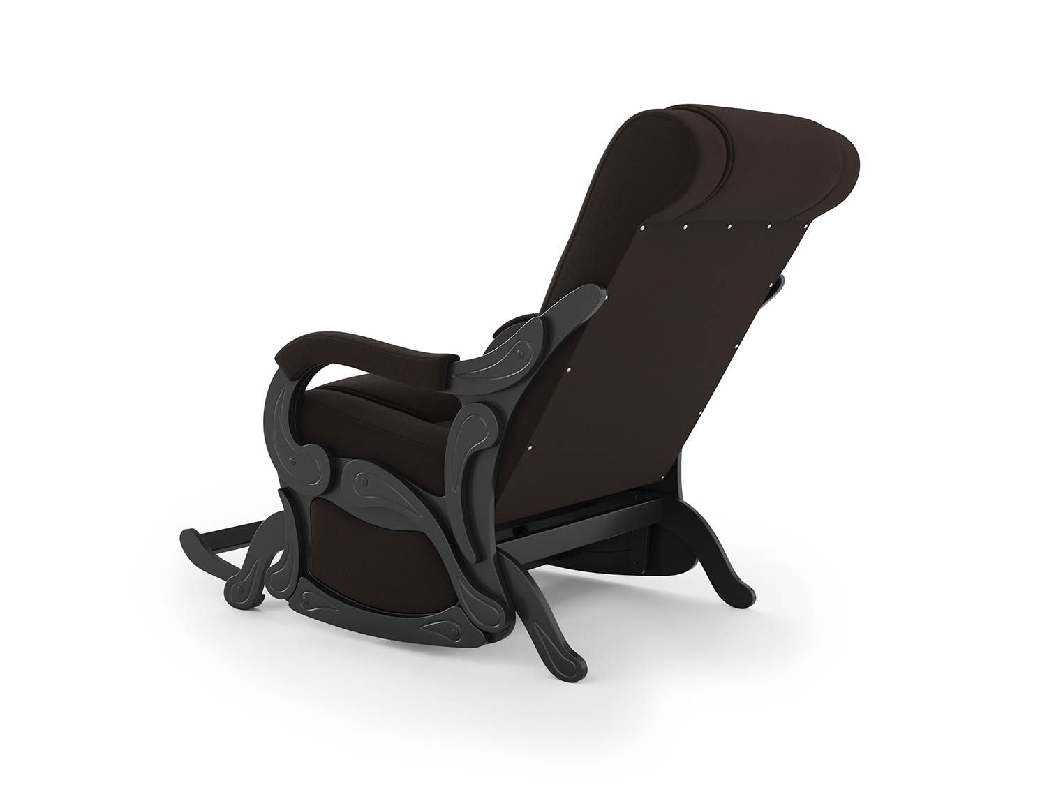 Кресло-маятник Родос Черный / Шоколад