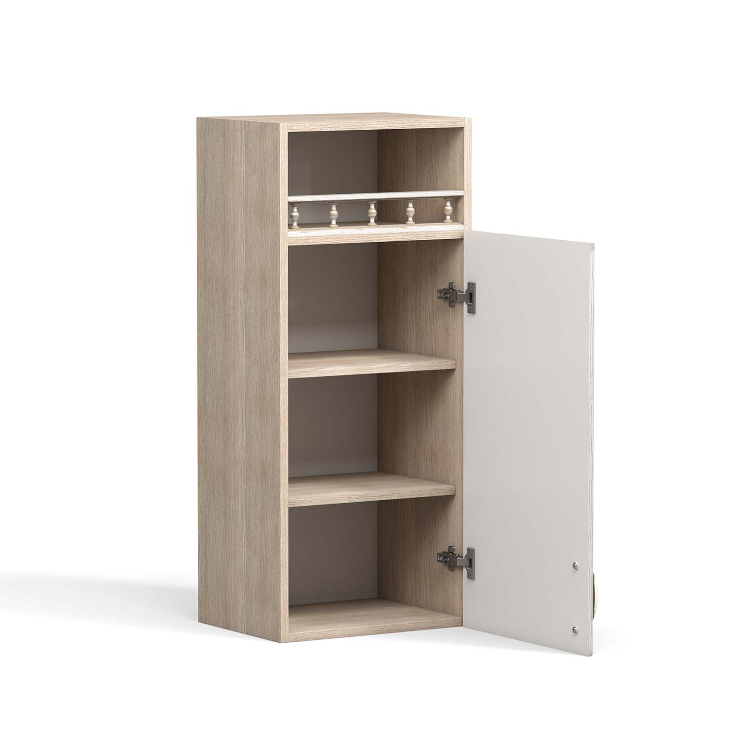 Флоренция шкаф навесной ШКН 400 П / Ясень/Ясень патина В 920