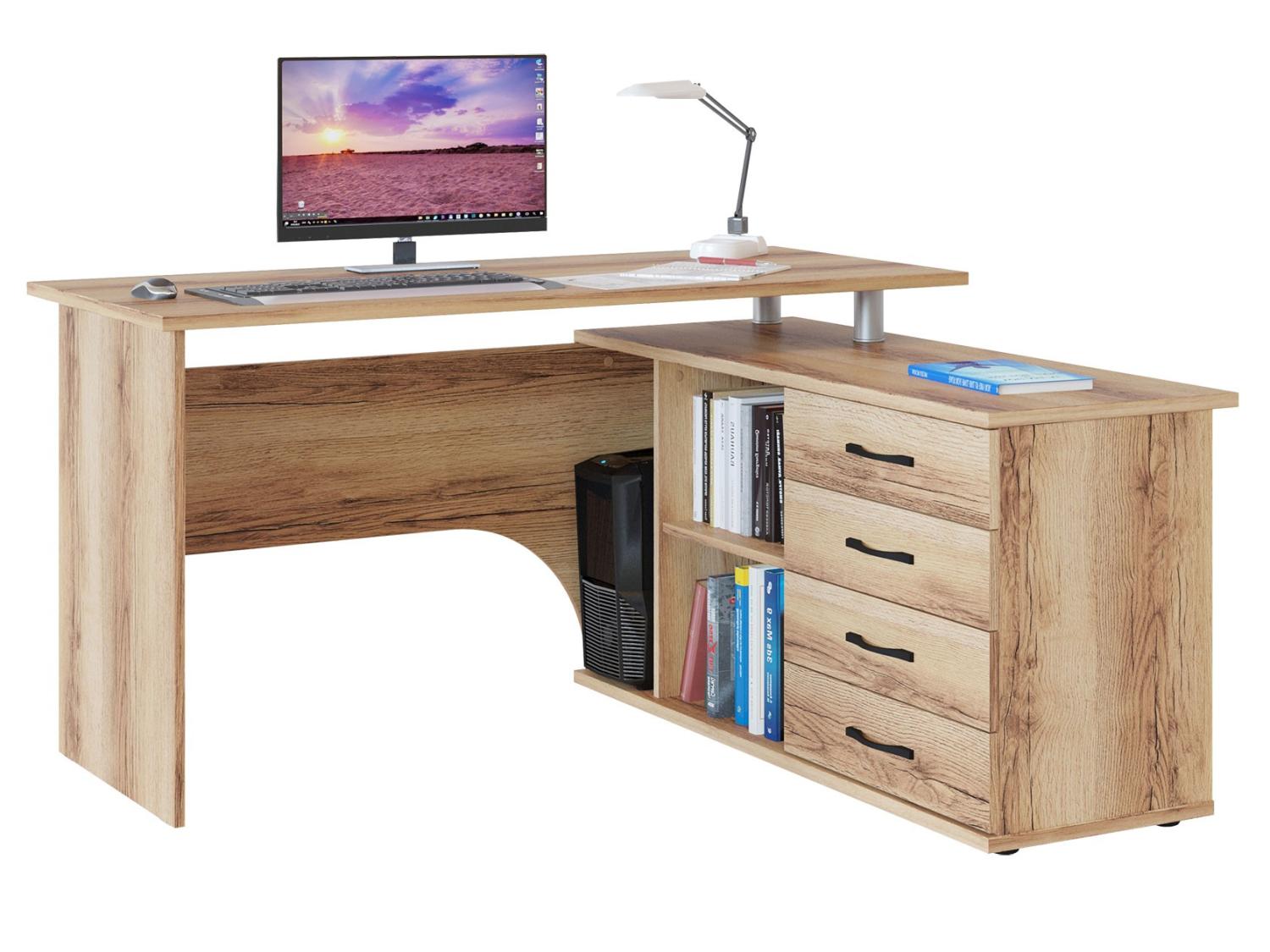 Компьютерный стол КСТ-109 Правый Дуб Делано