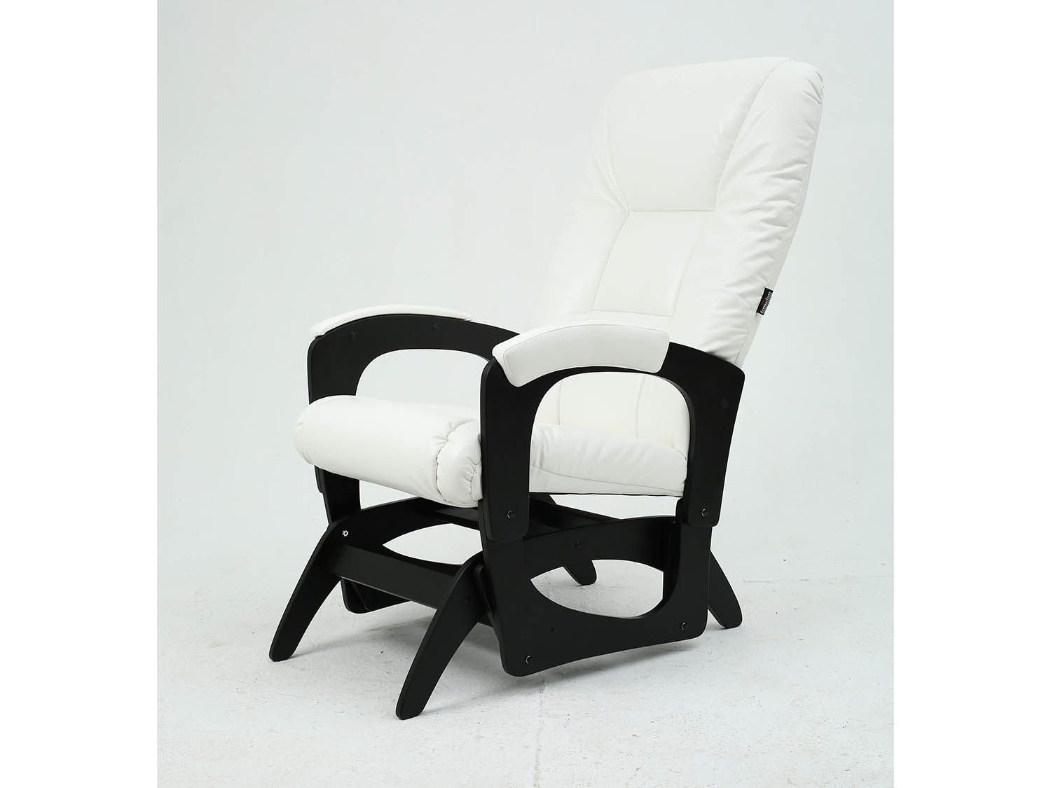 Кресло-маятник Леон Черный / Крем