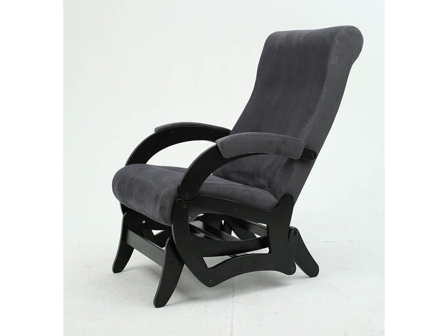 Кресло-маятник Амелия Черный / Графит