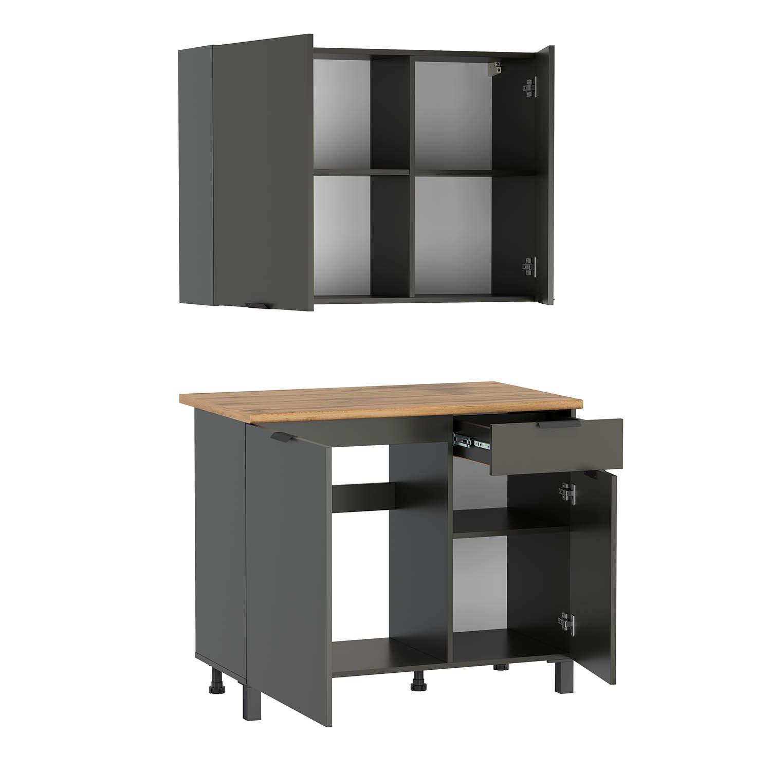 Кухня Венера 1000 Диамант серый