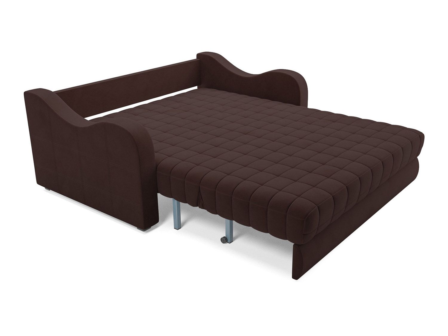 Диван Аккордеон Барон №4 велюр шоколад HB-178 16