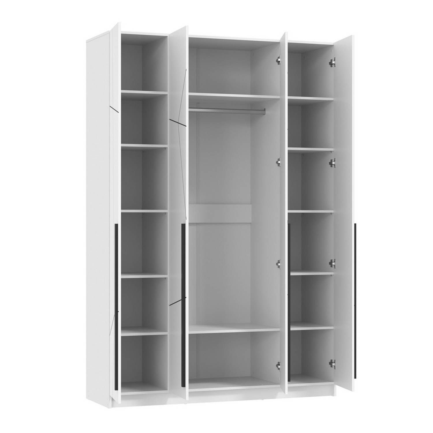 Брандо шкаф для одежды 67.13 МДФ Геометрия Белый