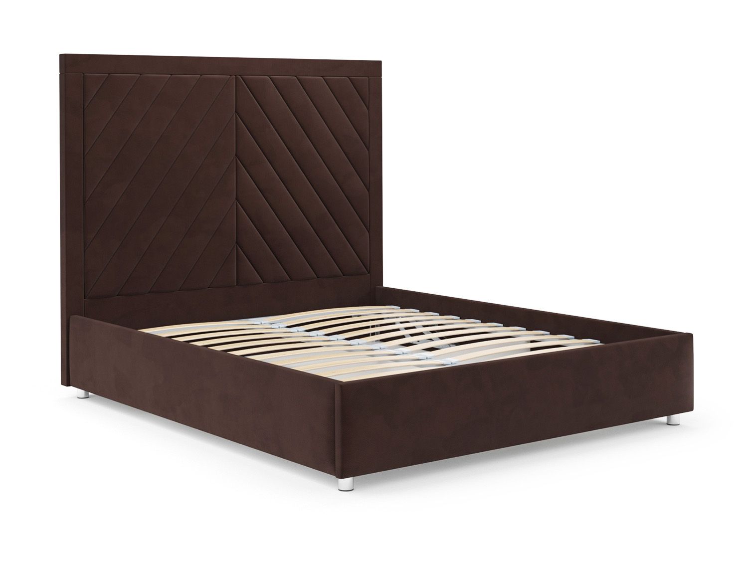 Кровать Мишель бархат шоколадный STAR VELVET 60 COFEE 160