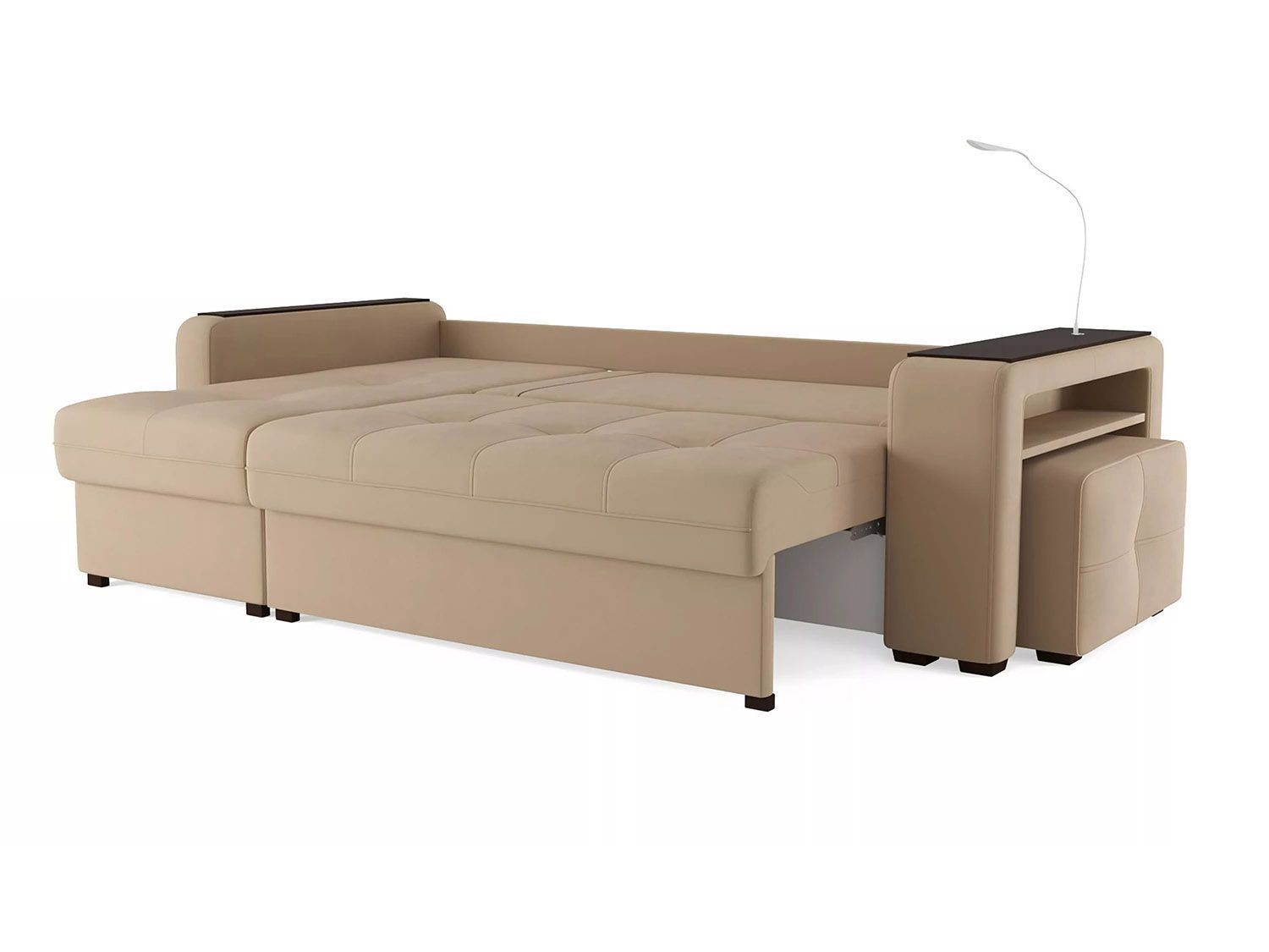 Диван угловой Смарт 4 Б3-1Пф-2Т-Б4 Велюр Велютто 05