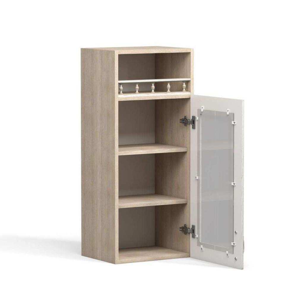 Анжелика шкаф навесной ШКН 400 ПВ/ясень патина В 920