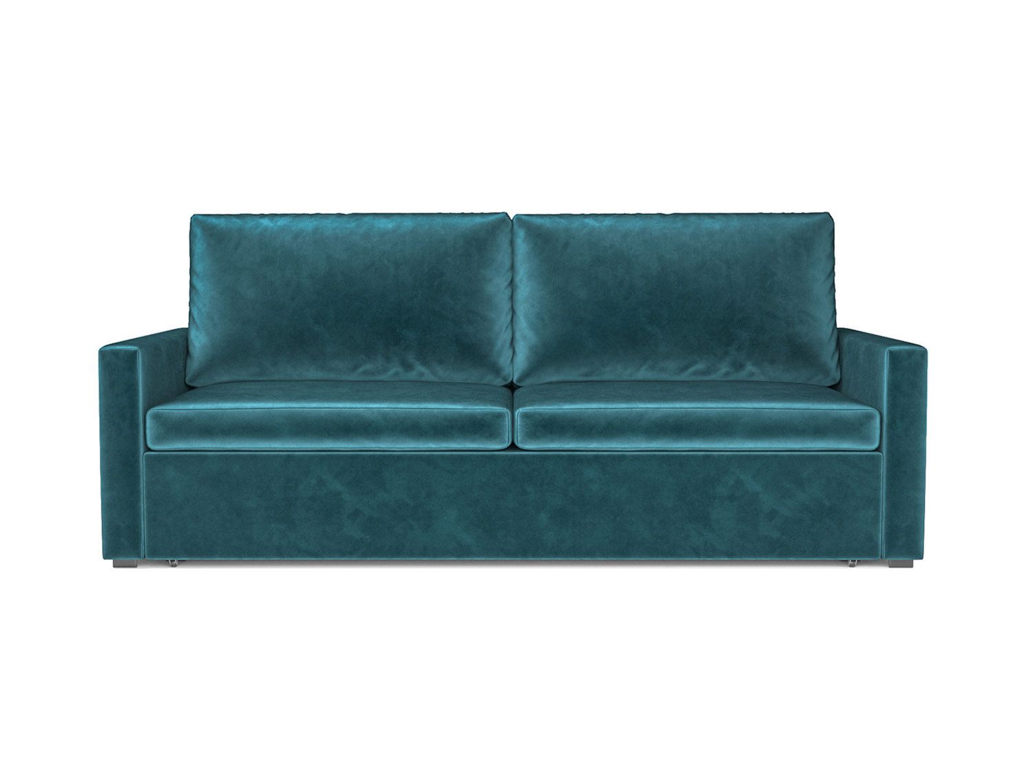 Диван Поло бархат сине-зеленый STAR VELVET 43 BLACK GREEN