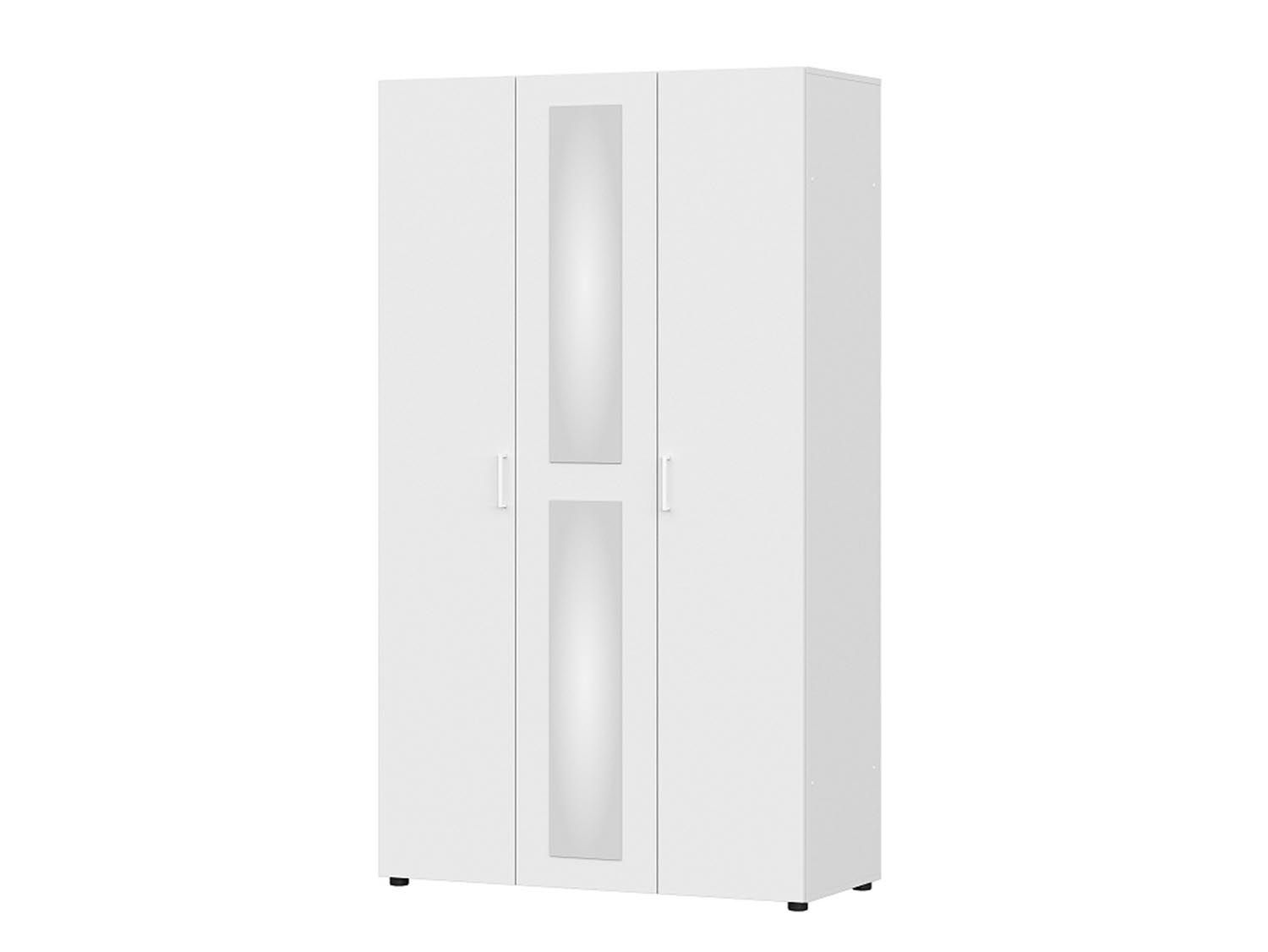 Токио шкаф трехстворчатый / Белый текстурный