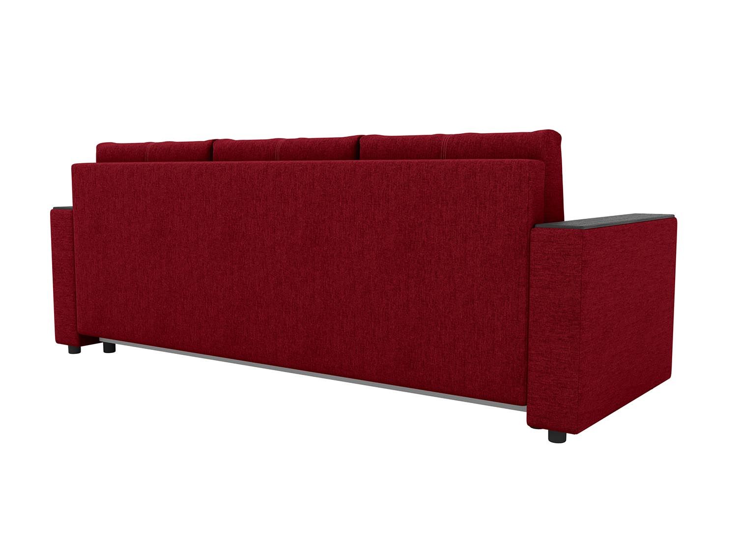 Смарт диван-кровать 3-х мест / жаккард крона бордо