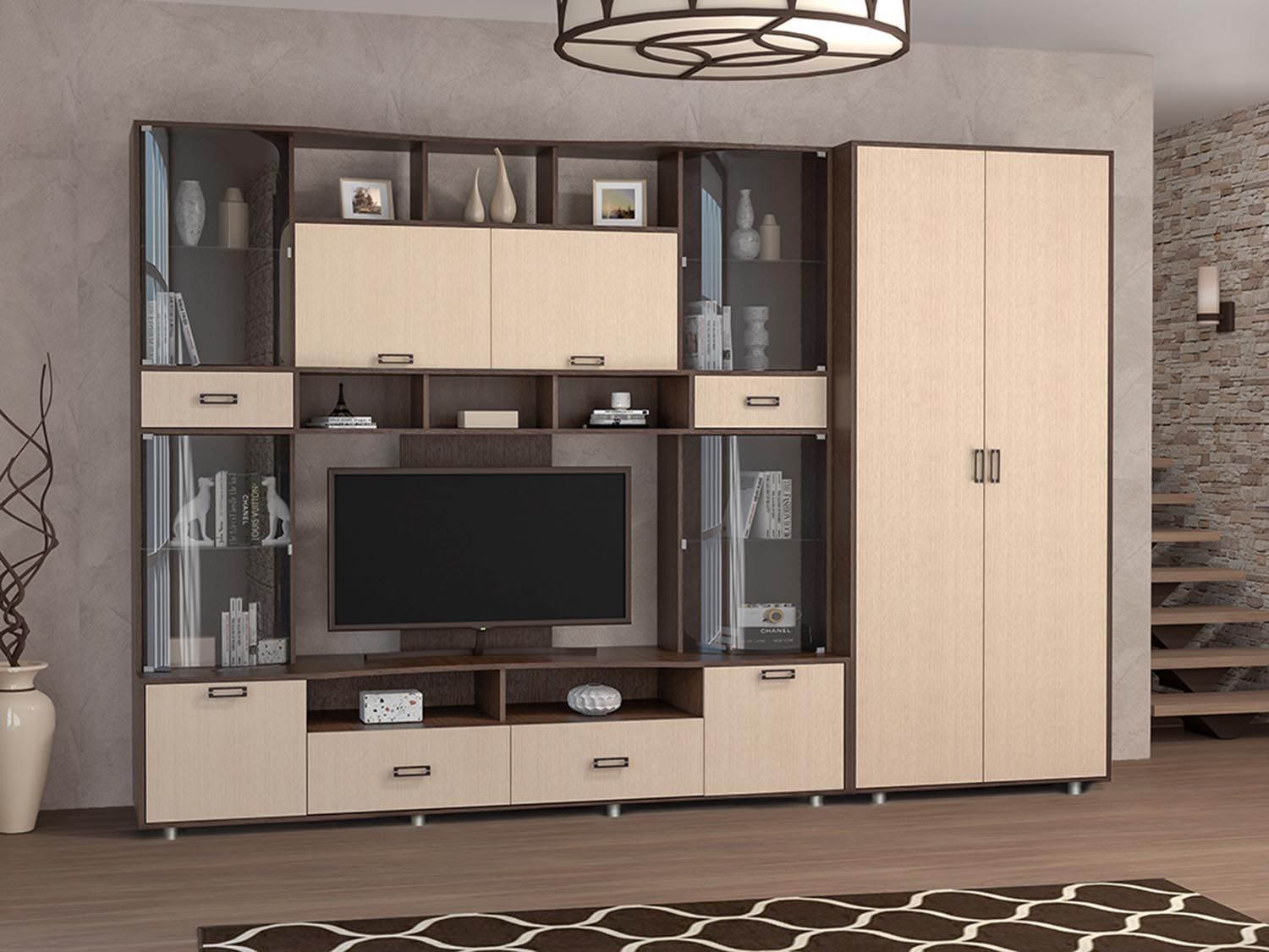 Аллегро 4 гостиная набор 1 / Венге/дуб Белфорд