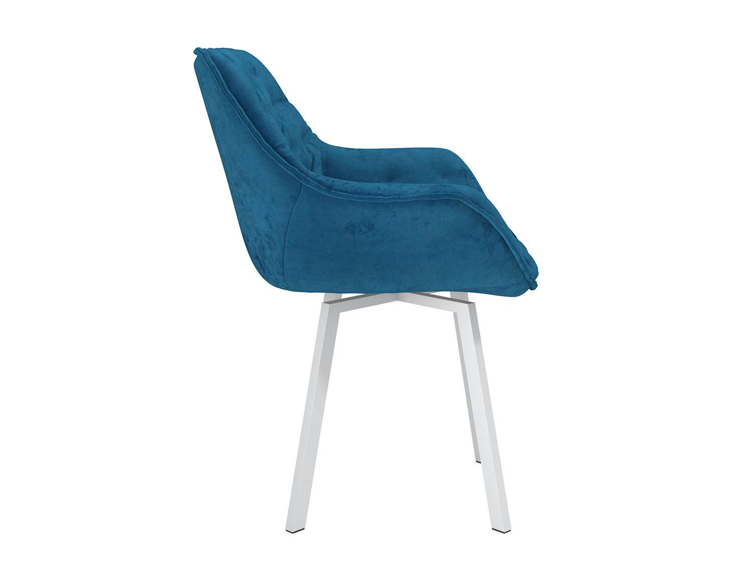 Квинта стул велюр тенерифе океан / белый