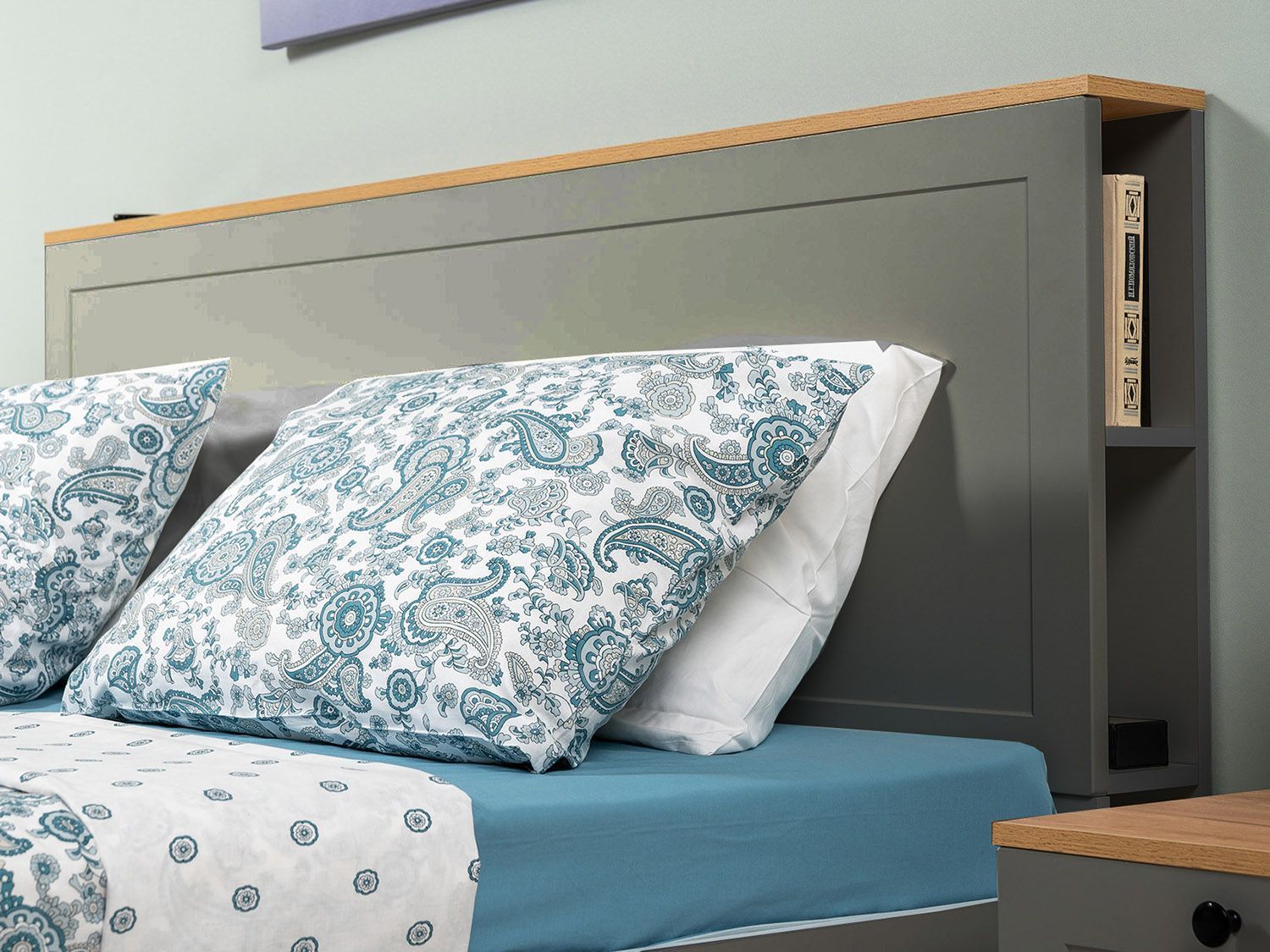 Спальня Остин 1 графит/дуб золотой