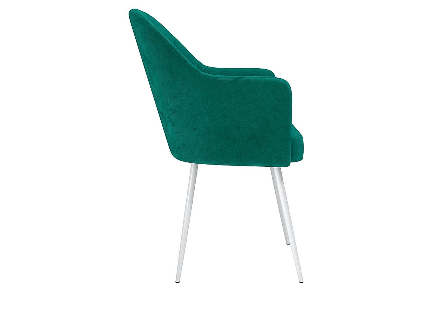 Киото Т стул велюр тенерифе изумруд / белый