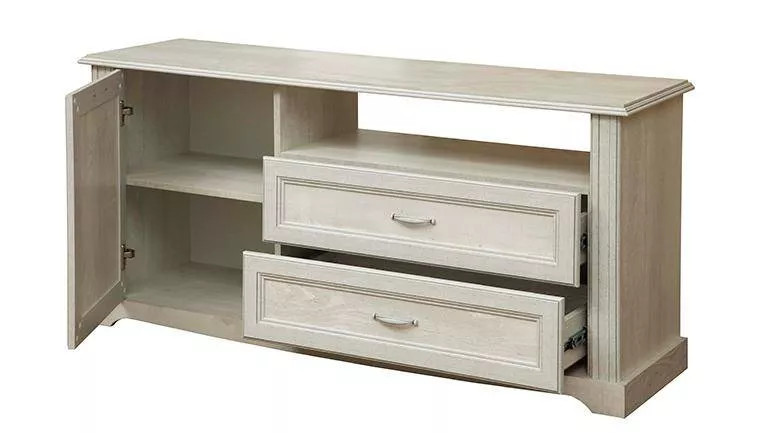 Гостиная Сохо комплектация 1 бетон белый/бетон патина