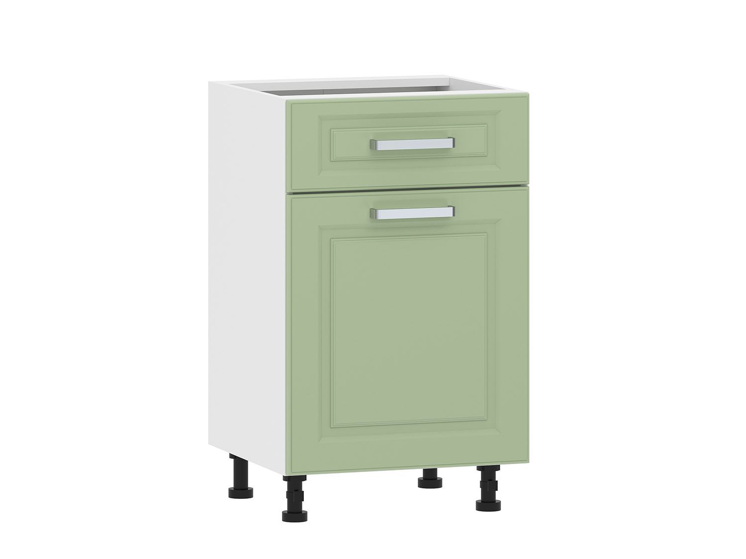 Вокс 100.08 500 тумба кухонная / Белый/Фисташка