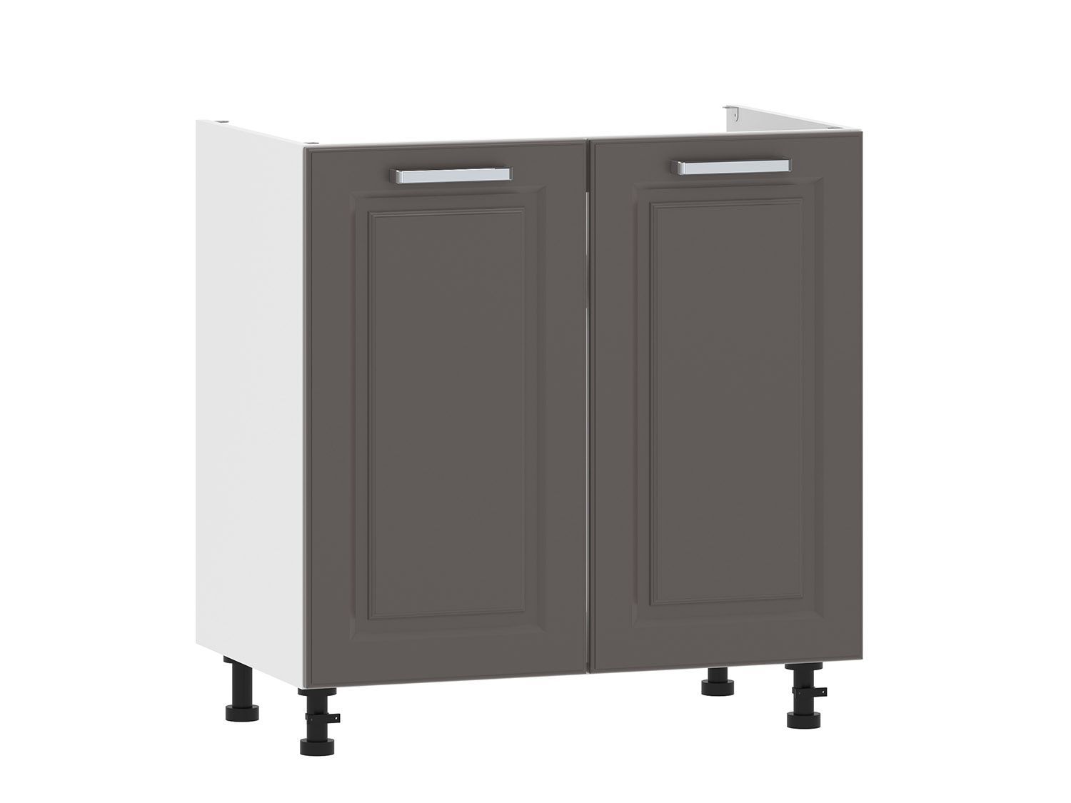 Вокс 100.04 800 тумба под мойку / Белый/Графит