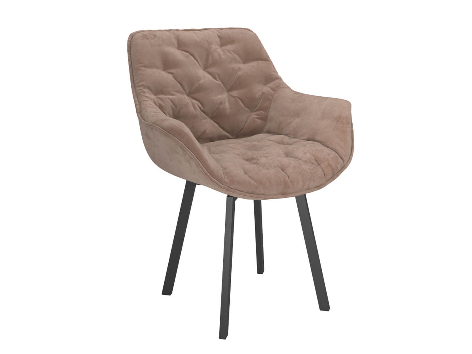 Квинта стул велюр тенерифе хумус / черный