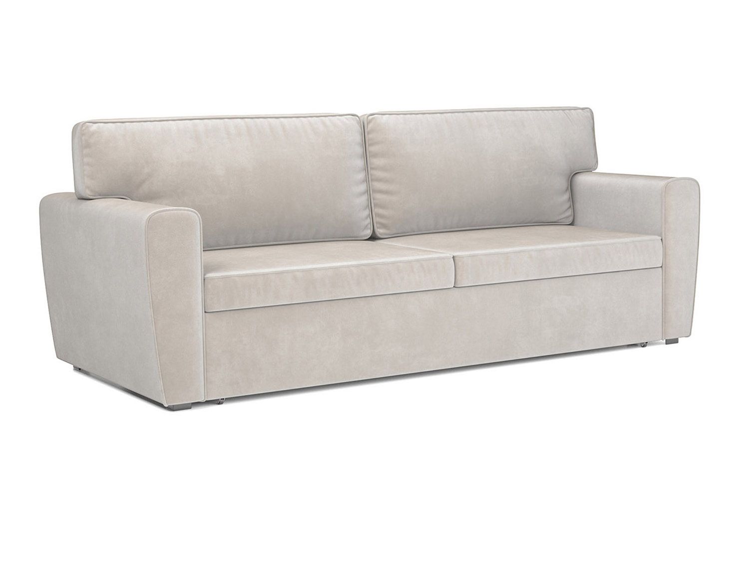 Диван Оскар бархат бежевый STAR VELVET 6 LIGHT Beige