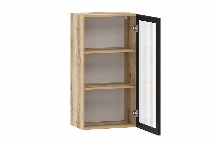 Moru шкаф навесной 100.82.500 / Дуб делано/Черный