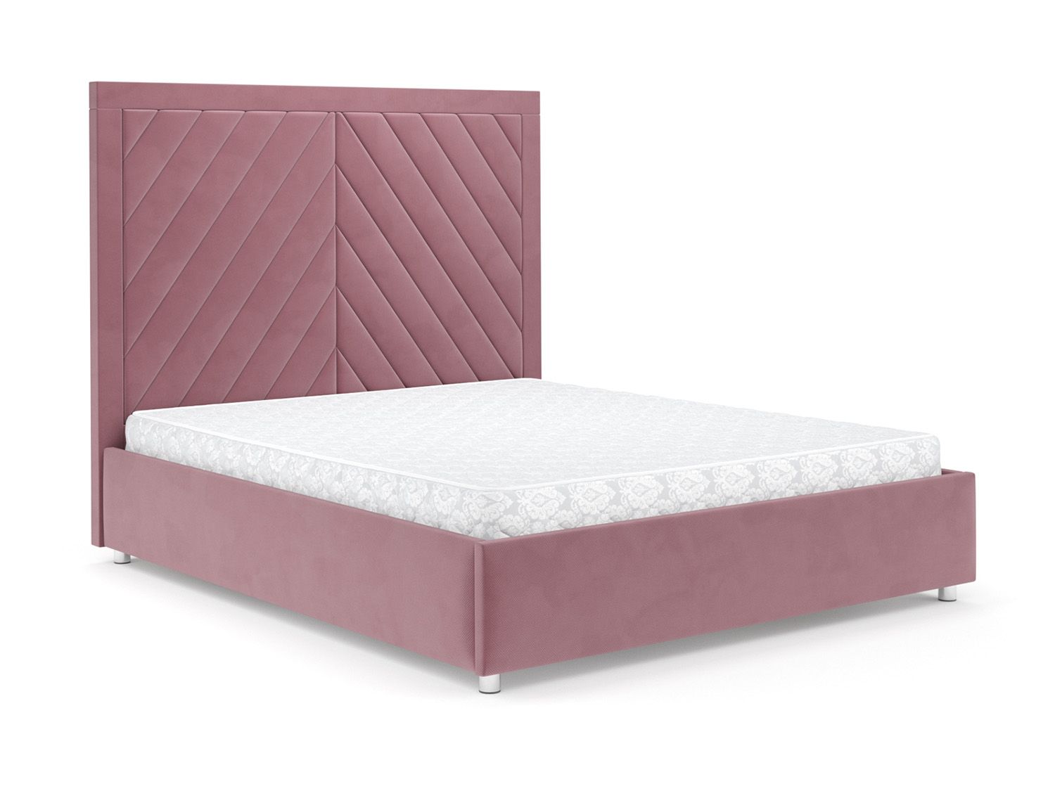 Кровать Мишель велюр пудра НВ-178 18 140