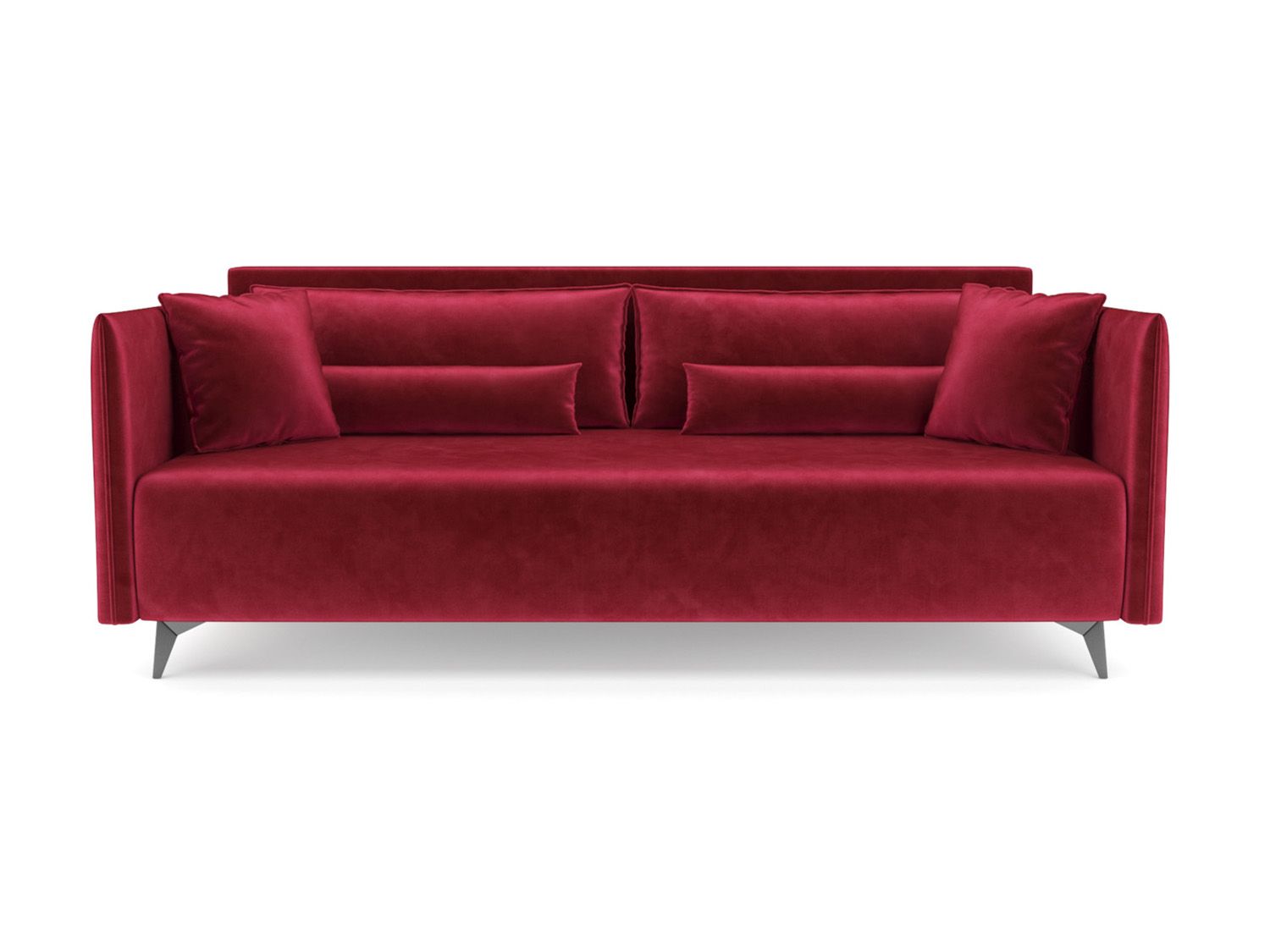 Диван Майами бархат красный/ STAR VELVET 3 DARK RED