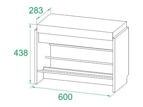 Обувница ТП-5 Дуб делано