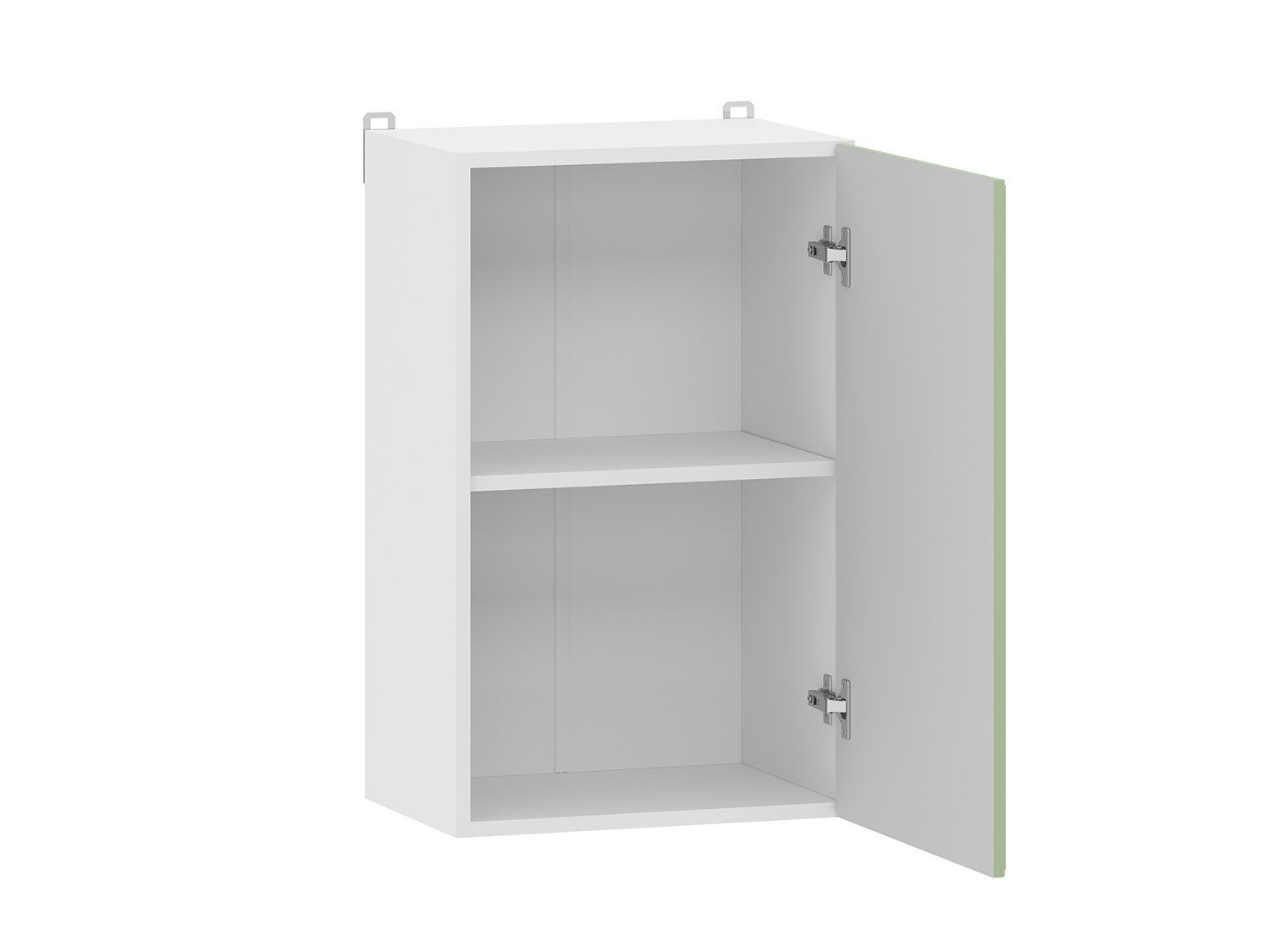 Вокс 100.30 шкаф навесной (450) Белый / Фисташка