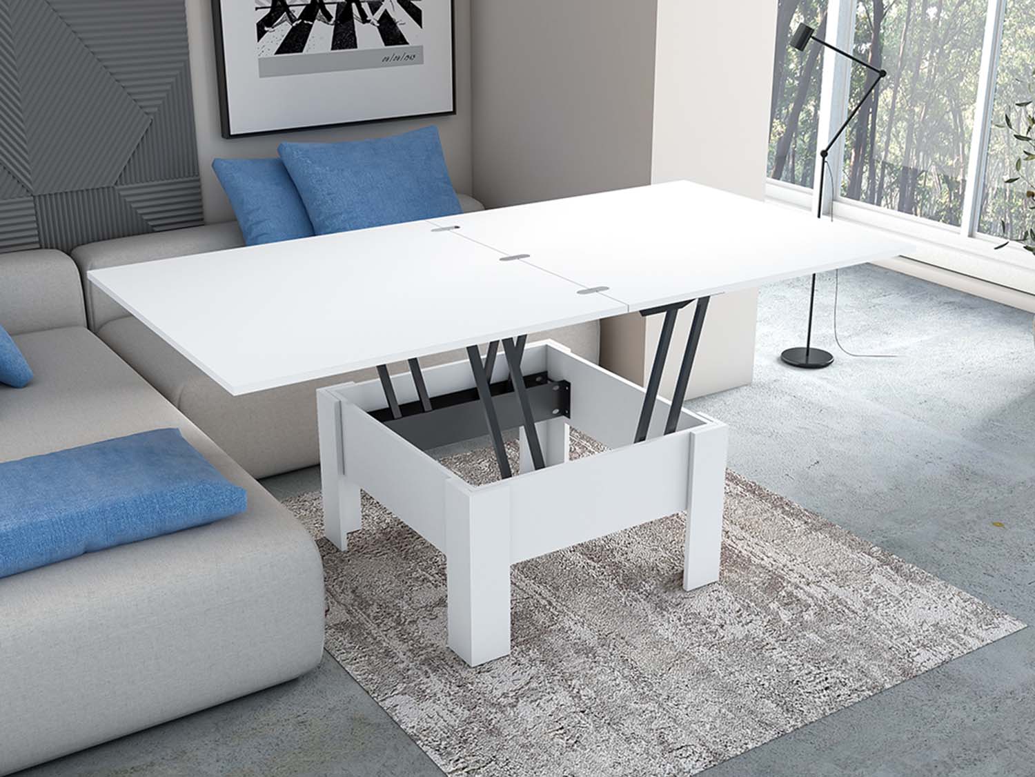 Стол-трансформер - Белый