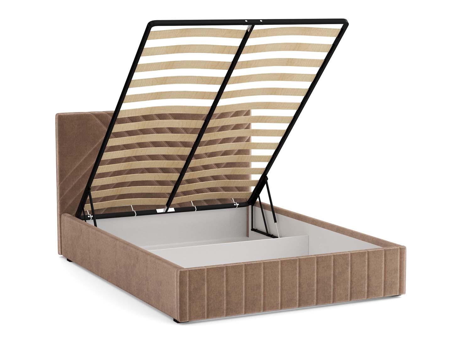 Гамма Ф кровать 1600 - велюр Fresh хумус