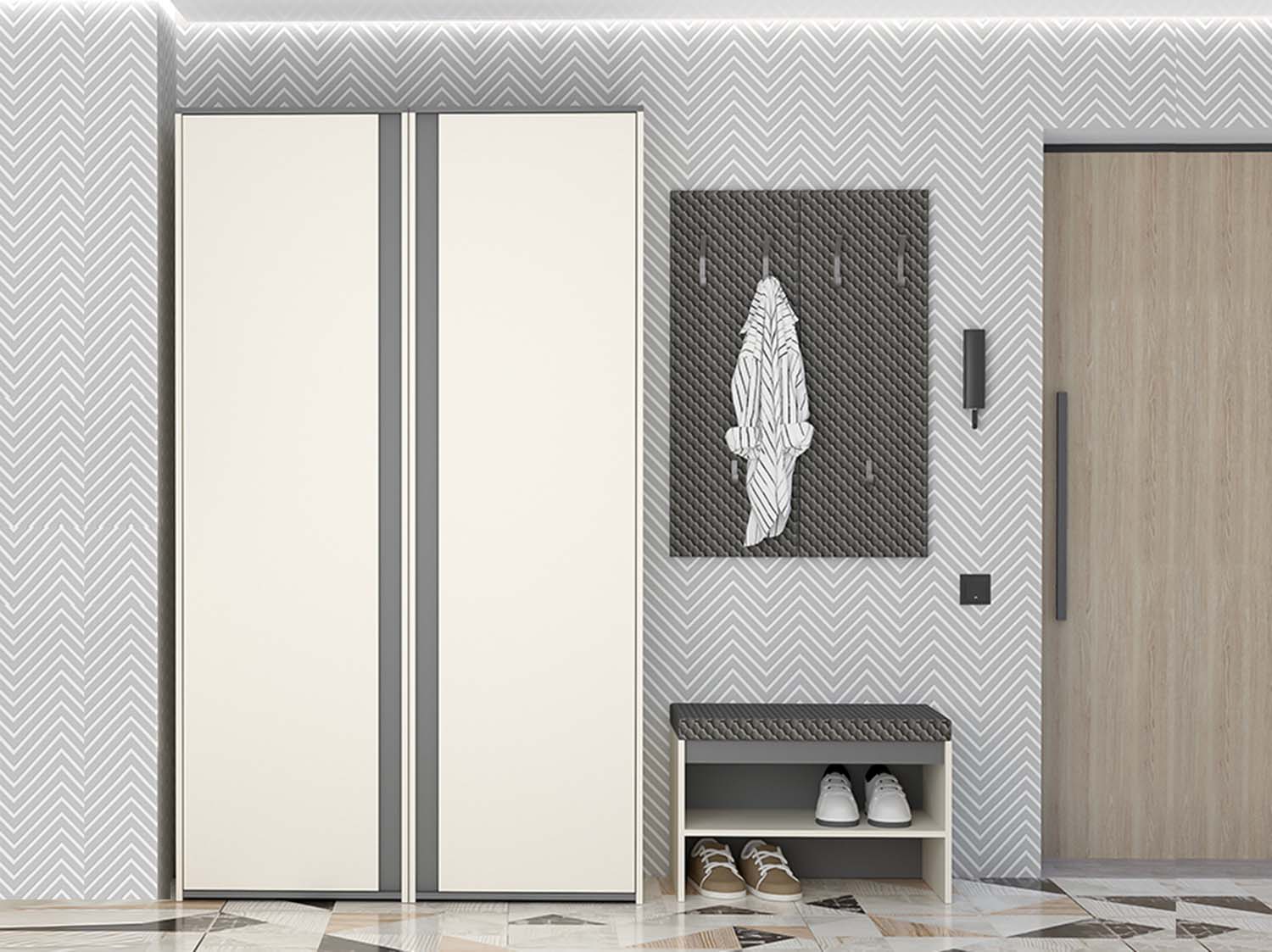 Прихожая Иннэс-12 вар. 1 - Миндаль