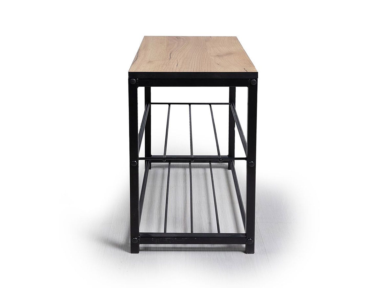 Обувница Верда Дуб Крафт золотой / Черный