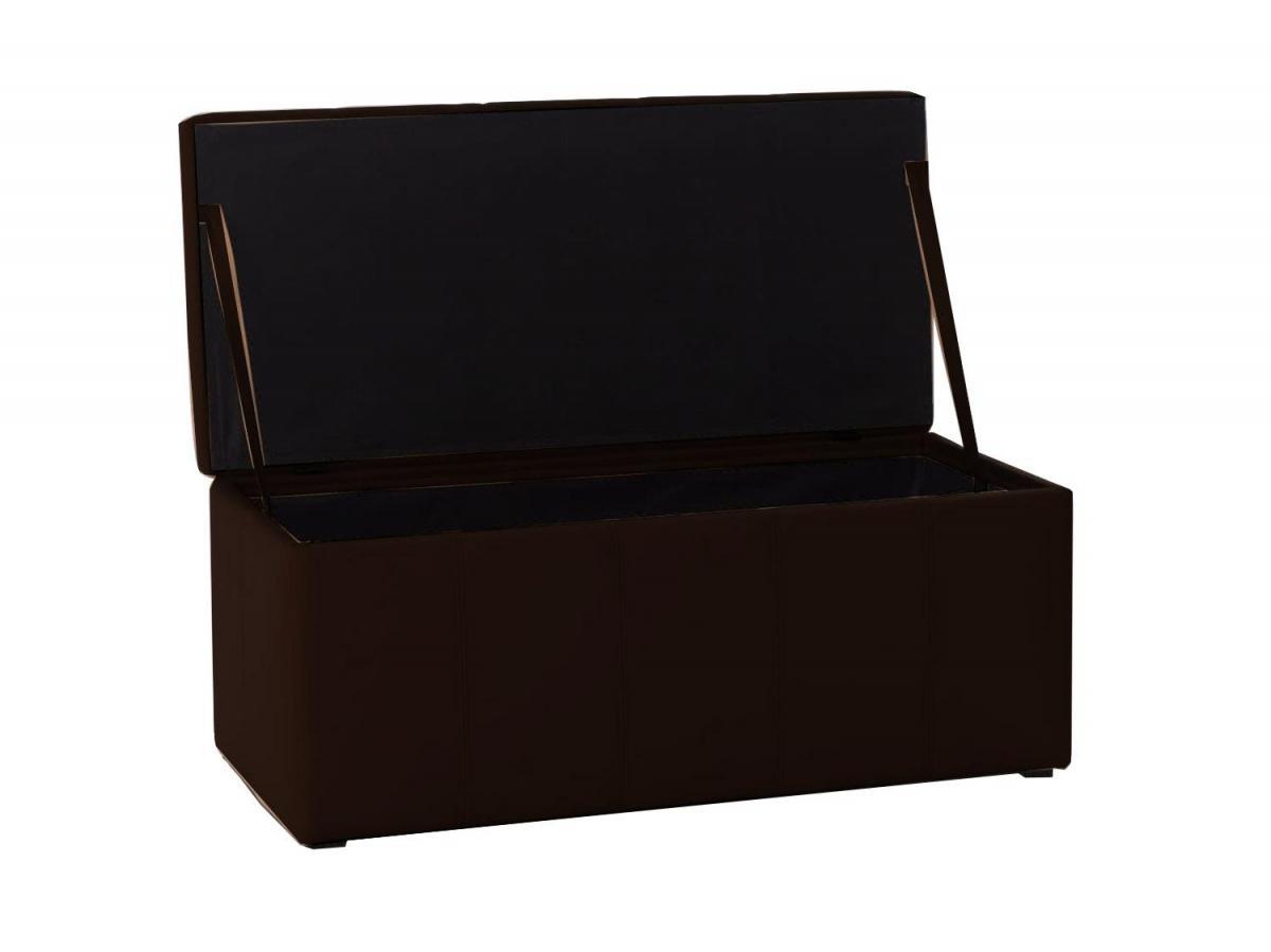 Банкетка Лонг Коричневый экокожа