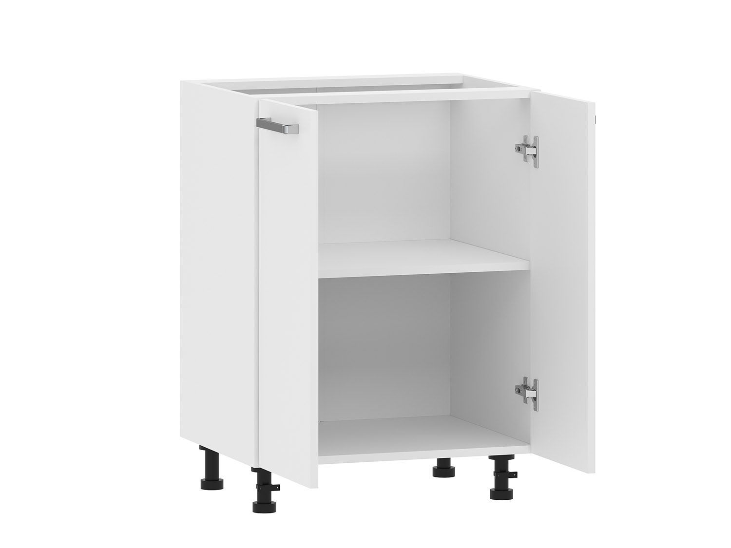 Борги 100.02 тумба кухонная (600) Белый / Белый