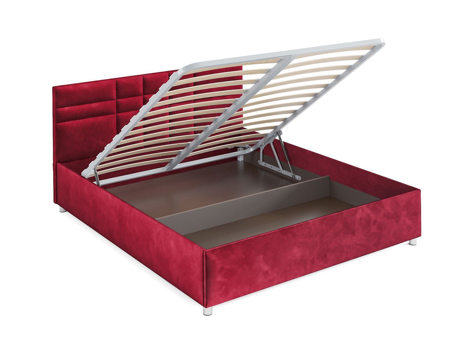 Кровать Нью-Йорк бархат красный STAR VELVET 3 DARK RED 160