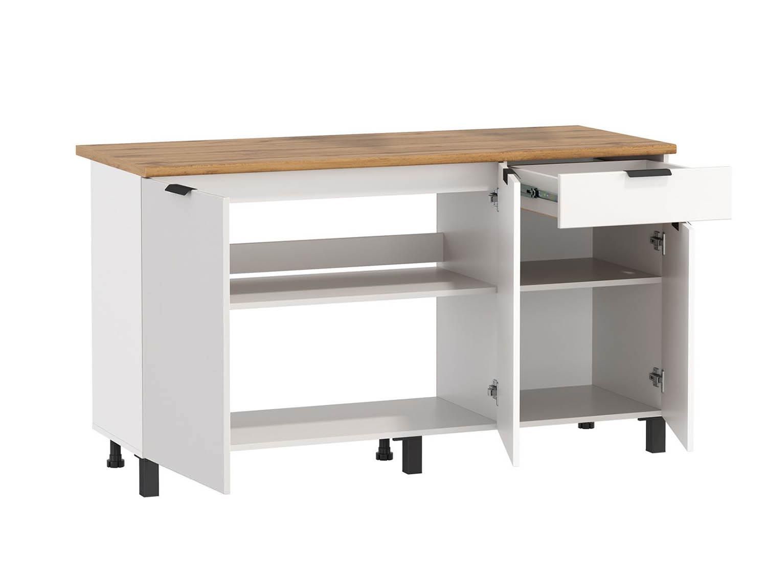 Венера стол 1500 / Белый/Кашемир