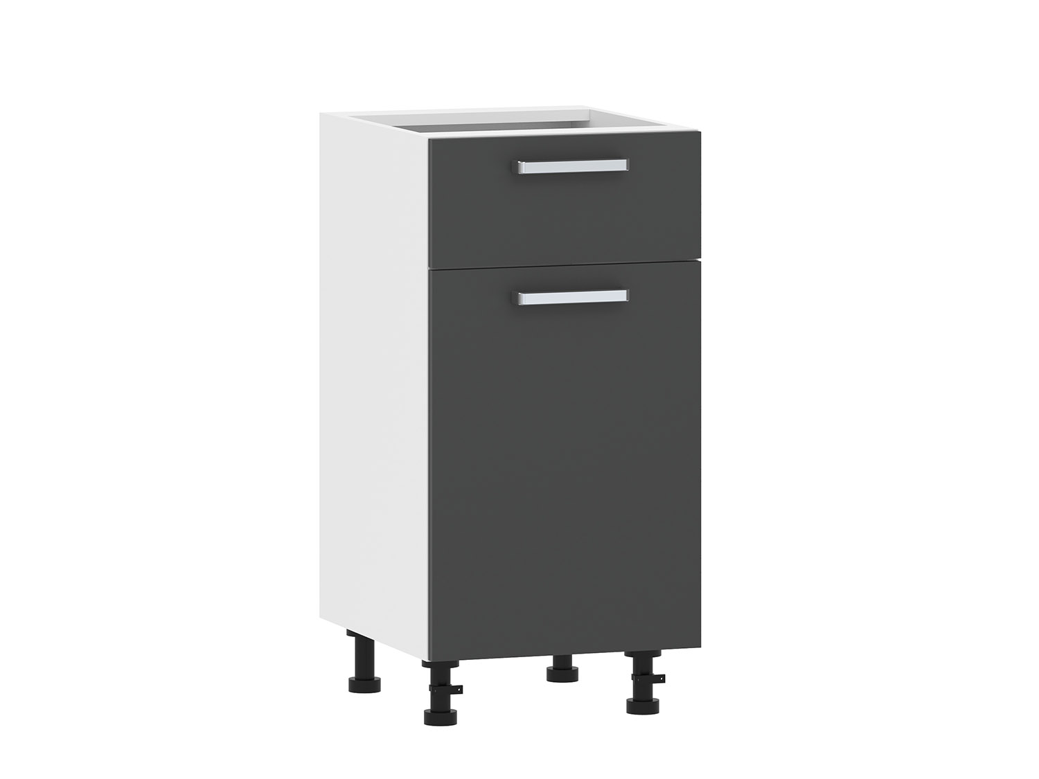 Борги 100.08 400 тумба кухонная / Белый/Антрацит