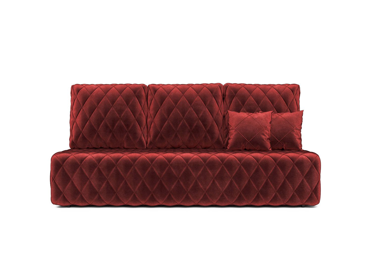Диван Роял бархат красный  STAR VELVET 3 DARK RED