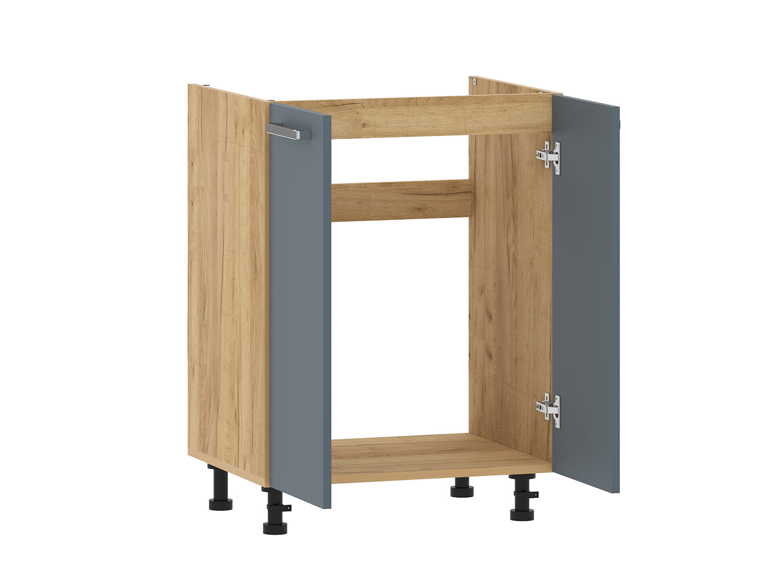 Борги 100.04 600 тумба под мойку / Дуб Крафт золотой/Маренго