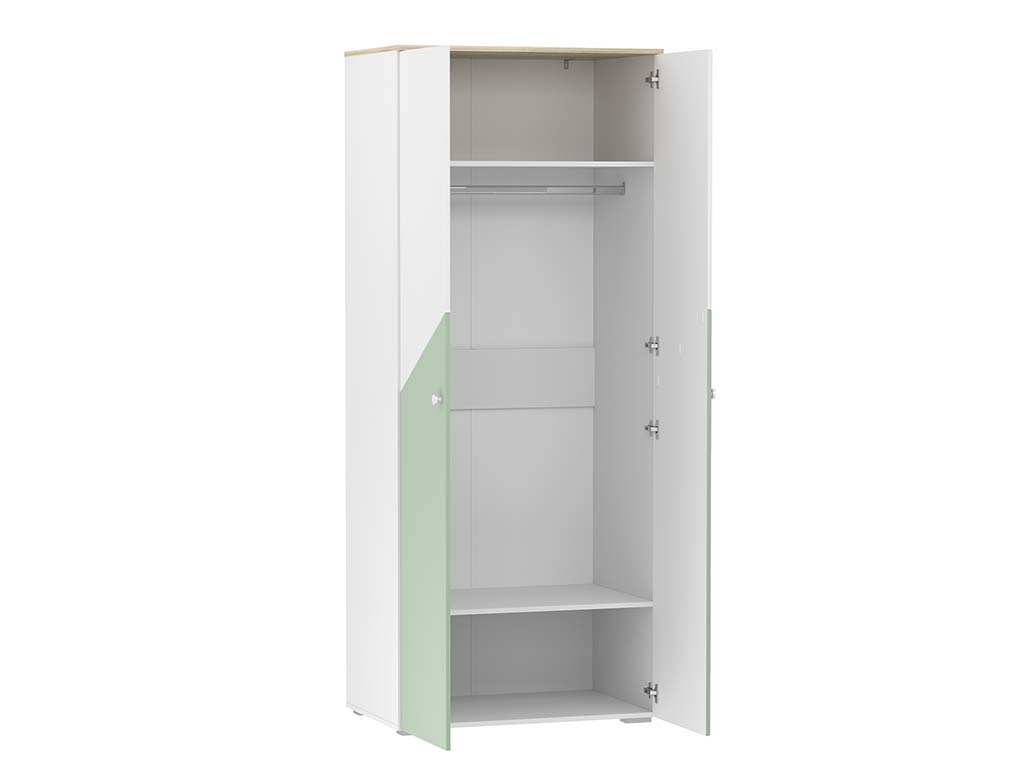 НМ 041.42 шкаф для одежды Банни белый/дуб сонома/макарун