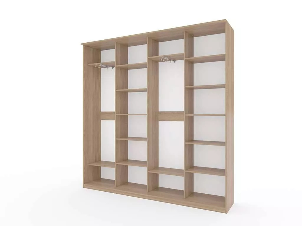 Шкаф купе Модерн 2362х450 4-х дверный 4-х секционный фотопечать №1 ясень