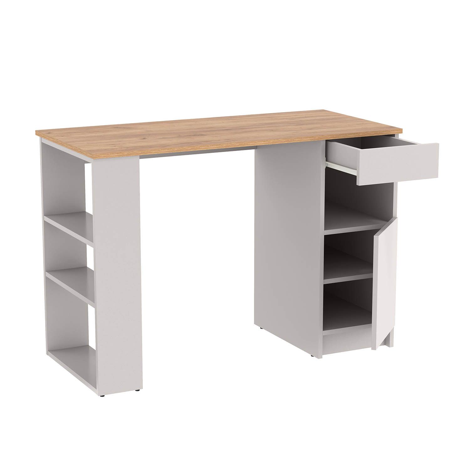 89.10 Прайм стол письменный кашемир / дуб золотой