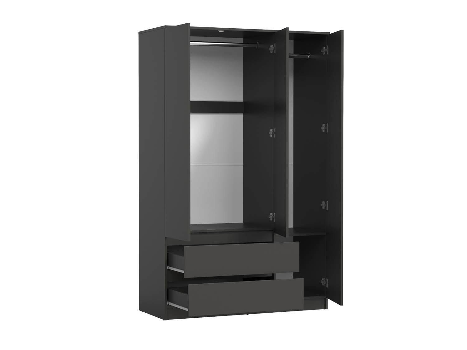 82.02 шкаф для одежды Берген Диамант серый