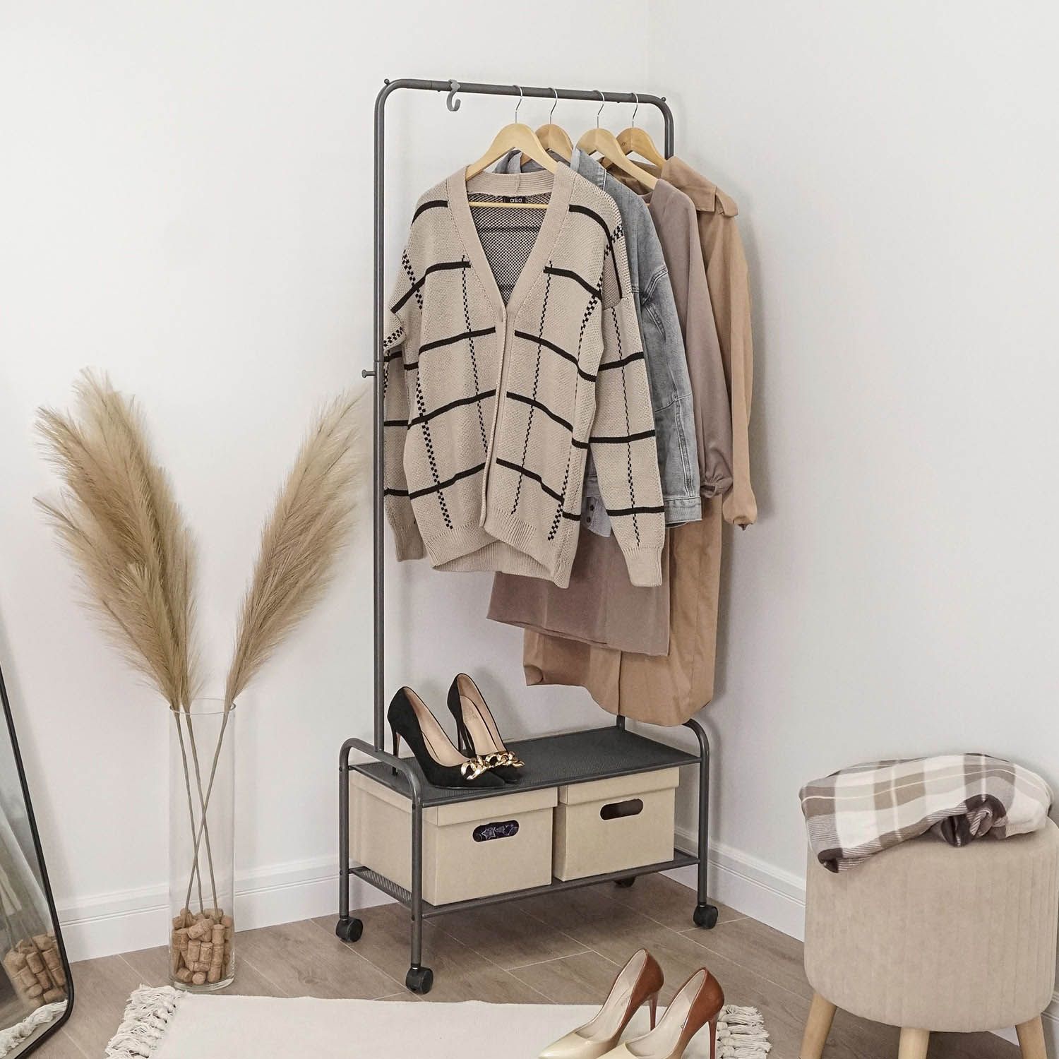 Вешалка гардеробная Валенсия 22М Графит